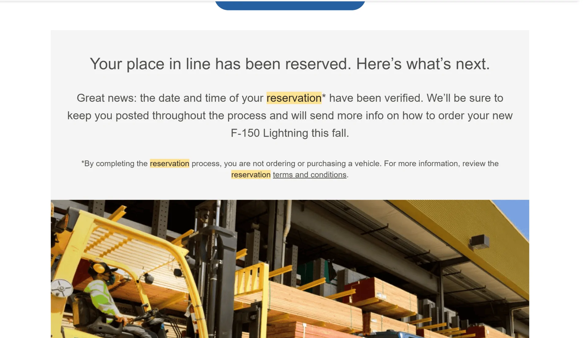 Ford F-150 Lightning August 5th Email = Early Reservation Holders? August 5th Email Bottom