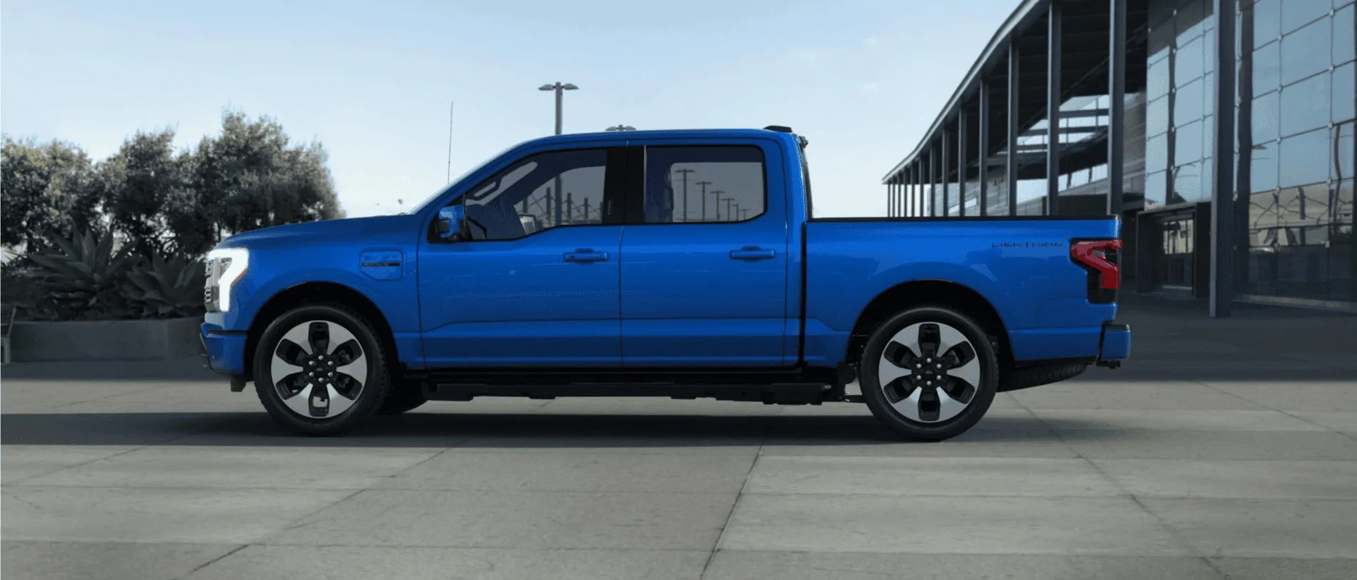 Ford F-150 Lightning Spare Tire Placement Design Side Profil
