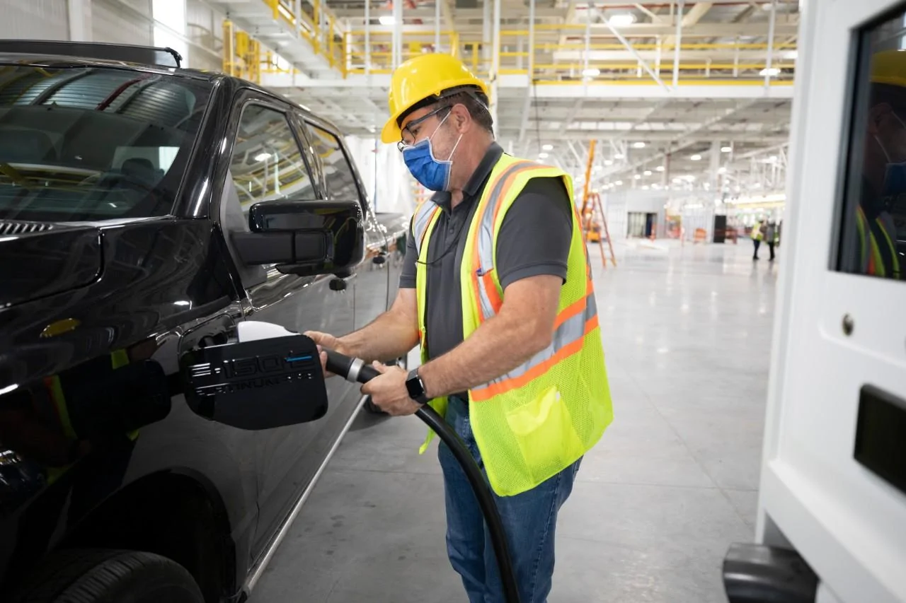 Ford F-150 Lightning F-150 Lightning Pre-Production Officially Begins at Ford's Rouge EV Center After 150k Reservations! Ford Rouge Electric Vehicle Center_11