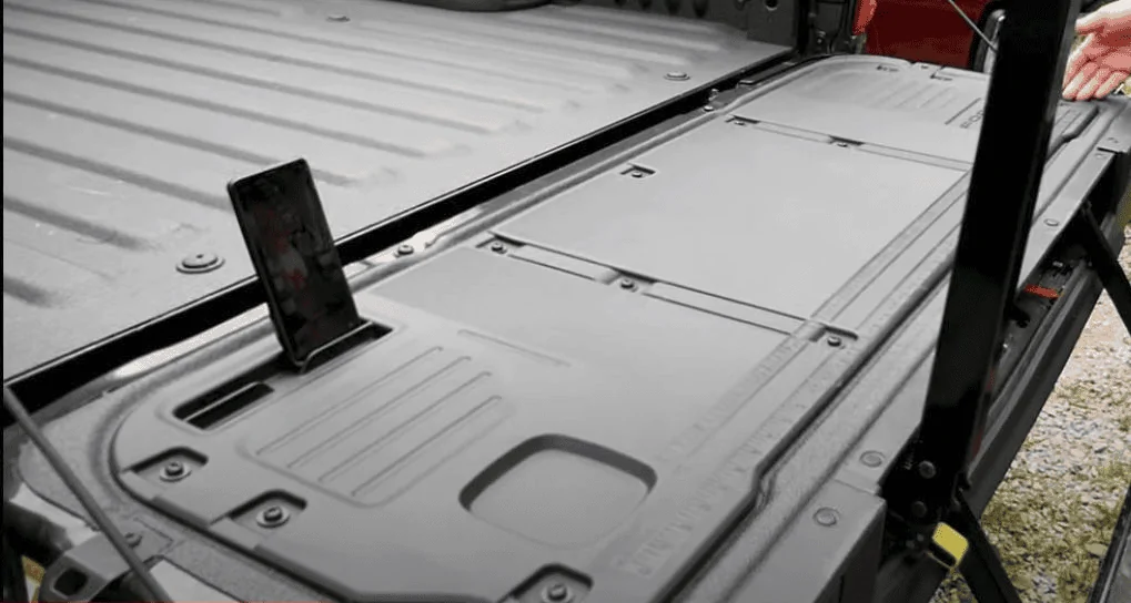 Ford F-150 Lightning Spray-In Liner with tailgate work surface 1632598608455