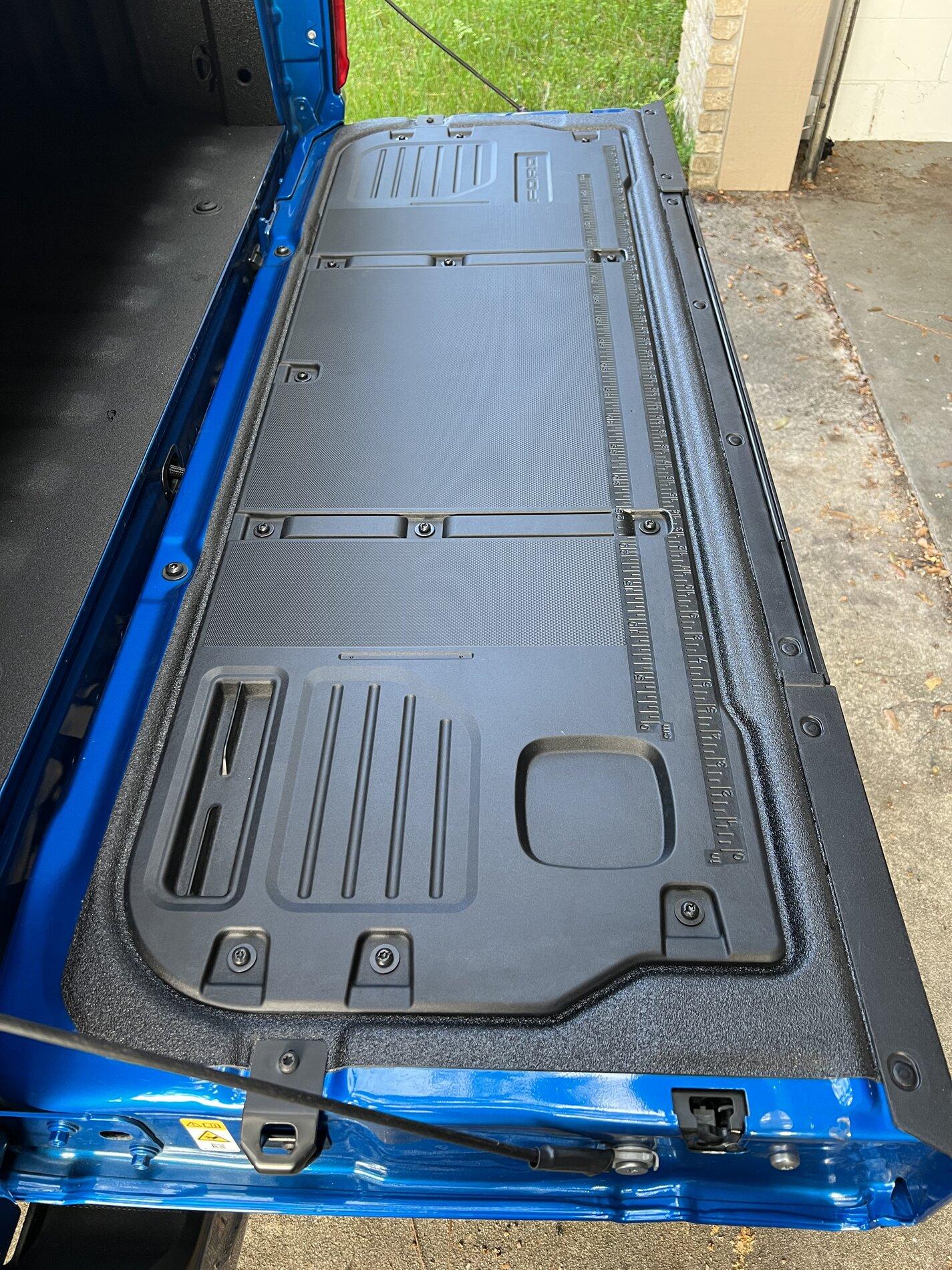 Ford F-150 Lightning Spray-In Liner with tailgate work surface E92BB714-0F42-45B2-9BDD-E45F09586A28