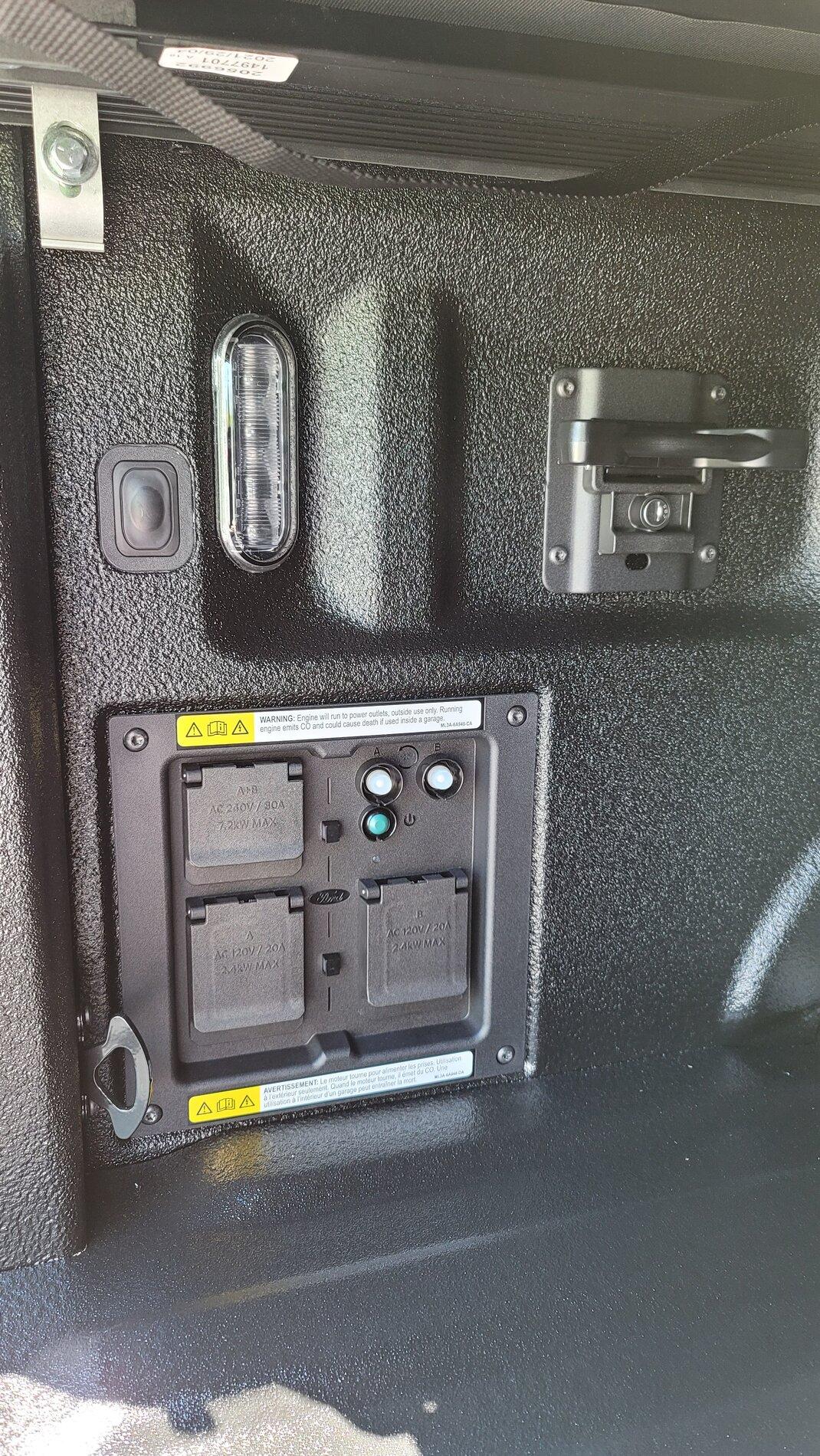 Ford F-150 Lightning Spray-In Liner with tailgate work surface 2021 F150 Line-X PowerBoost - 21_05 29