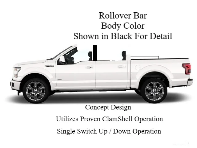 Ford F-150 Lightning Concept Vehicle - 2024 Lightning Convertible - Clamshell Hardtop 2017_ford_f_150_sidevi