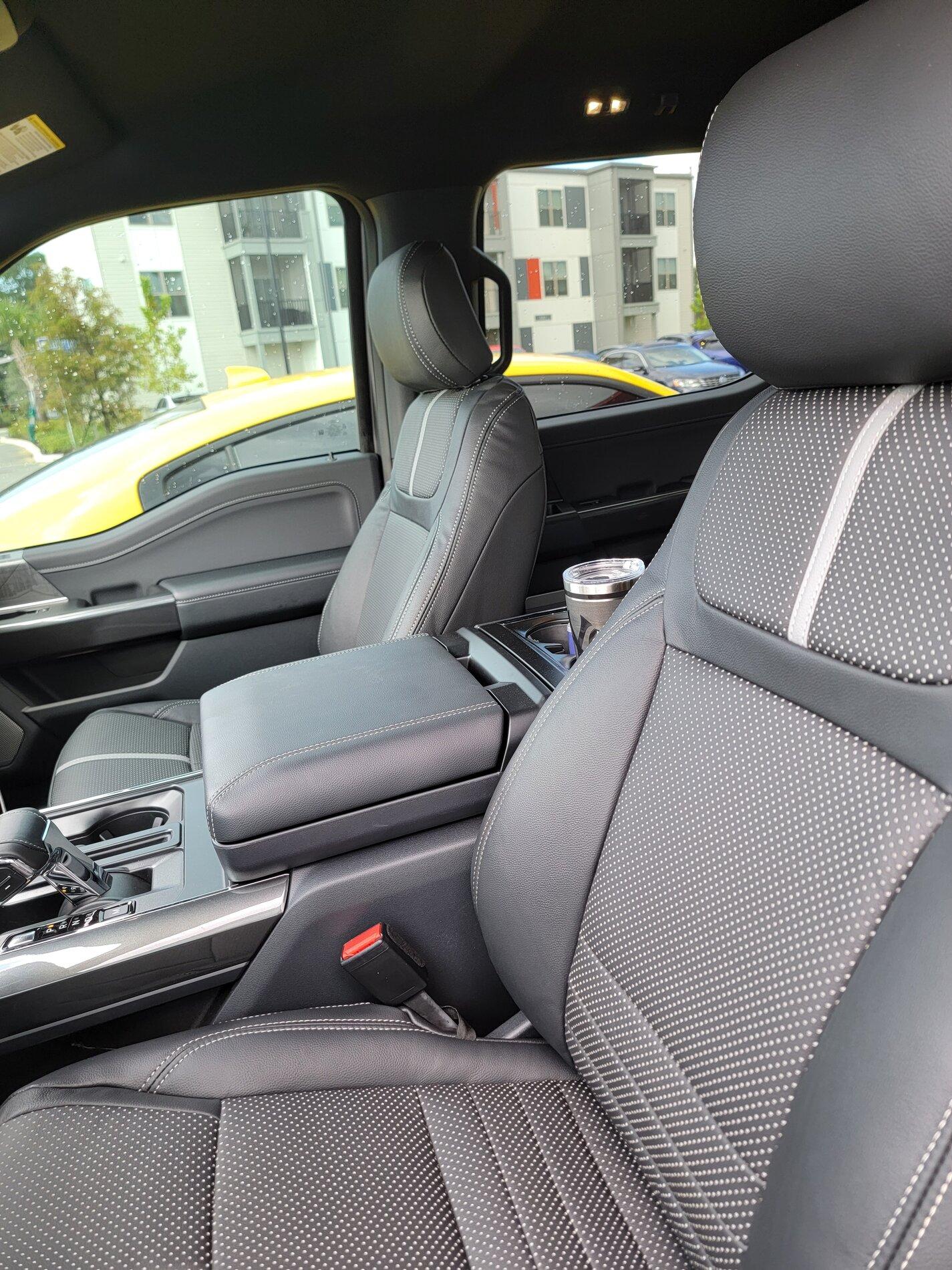 Ford F-150 Lightning Katzkin Leather installed in 2021 F-150 (photos) 20210923_173917