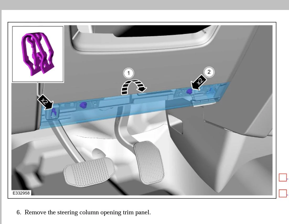Ford F-150 Lightning Lower dash panel removal 1B625D10-6755-48C5-9323-2CFFDE43E3D8