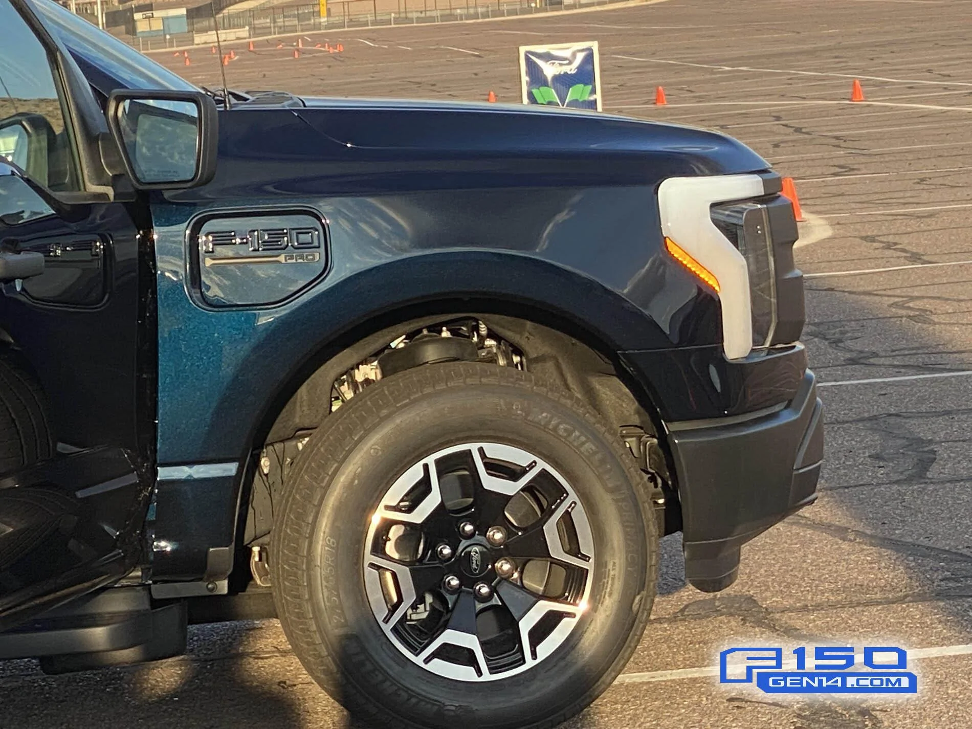 Ford F-150 Lightning ANTIMATTER BLUE F-150 Lightning Photos & Club Animatter Blue F150 Lightning EV pickup 3