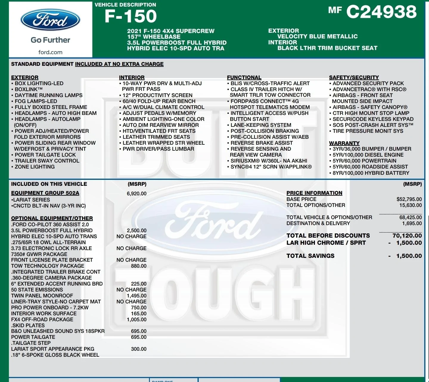 Ford F-150 Lightning proximity sensors on front bumper? Screenshot_20211018-164053_Driv