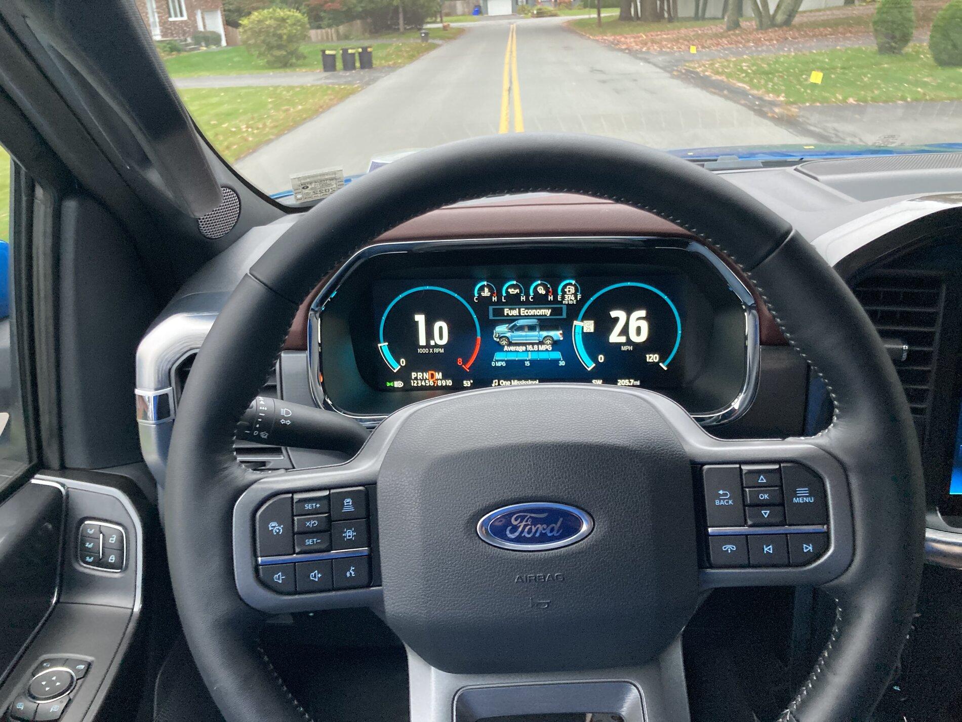Ford F-150 Lightning Steering wheel install/alignment off from factory? 451EDCBE-11CE-4ABF-BE9C-FAC551B6FD8E