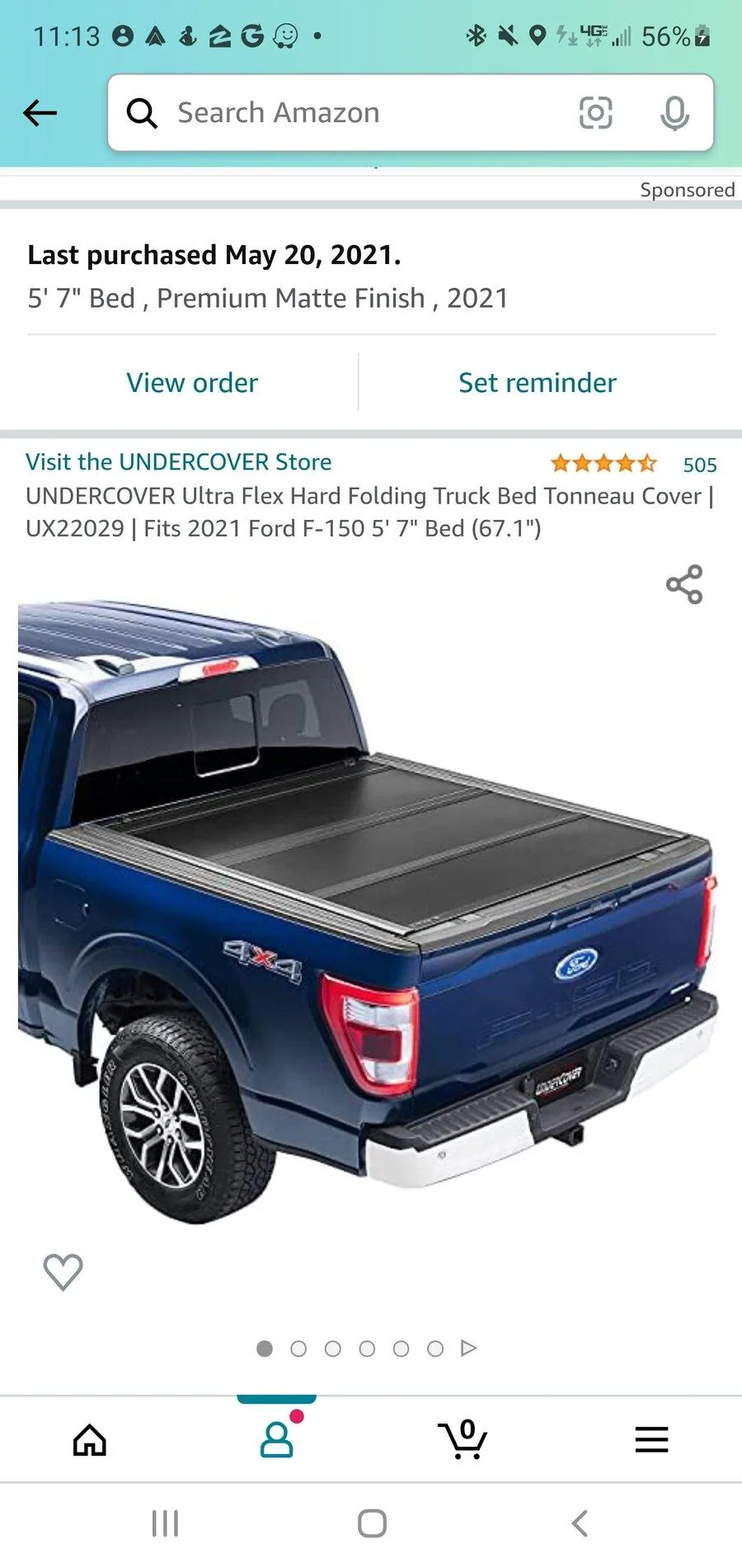 Ford F-150 Lightning 13th Gen Undercover flex with power tailgate Screenshot_20211027-111328_Amazon Shopping