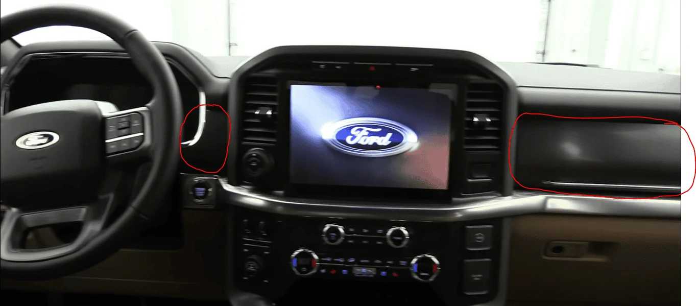 Ford F-150 Lightning Lower dash panel removal 1635385922140