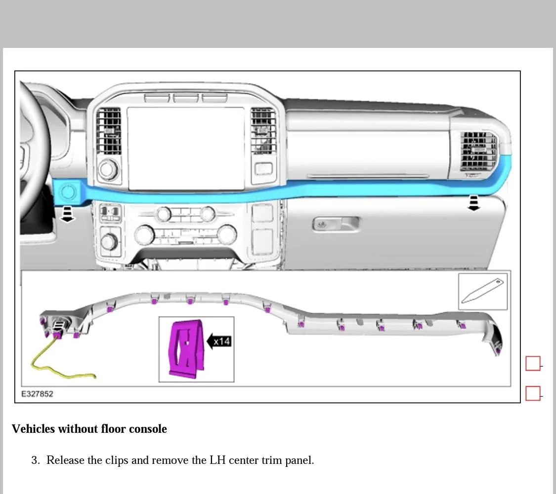 Ford F-150 Lightning Lower dash panel removal 45F58AFC-2313-4E4C-A7F5-E1D58B2E58F3