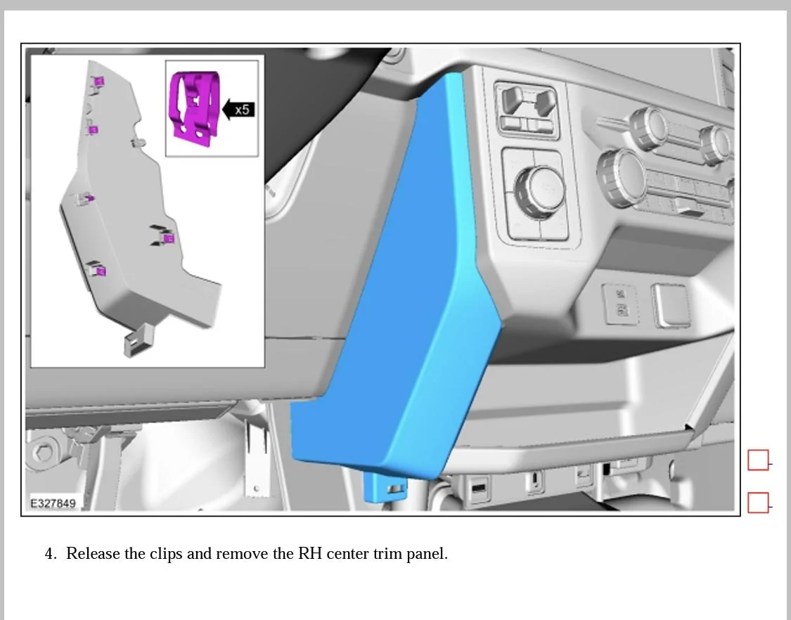 Ford F-150 Lightning Lower dash panel removal 9AF46CC3-DA30-4D0C-A36E-FB012A3C669B