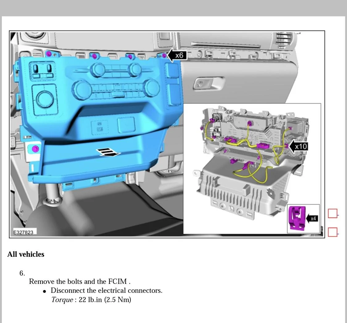 Ford F-150 Lightning Lower dash panel removal 826C5A70-5514-424D-926A-48B97EC4A863
