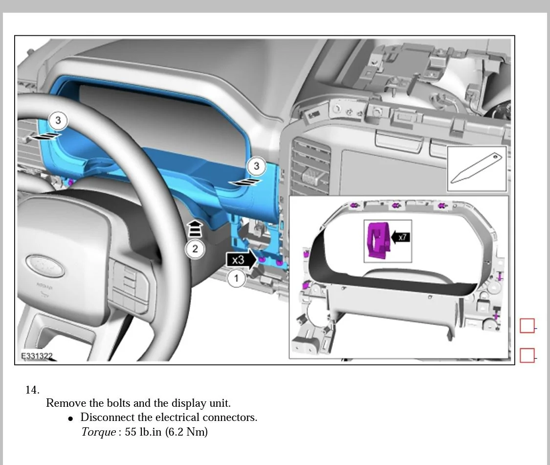 Ford F-150 Lightning Lower dash panel removal 6B0AA282-0771-4BE3-9808-519788A549CF