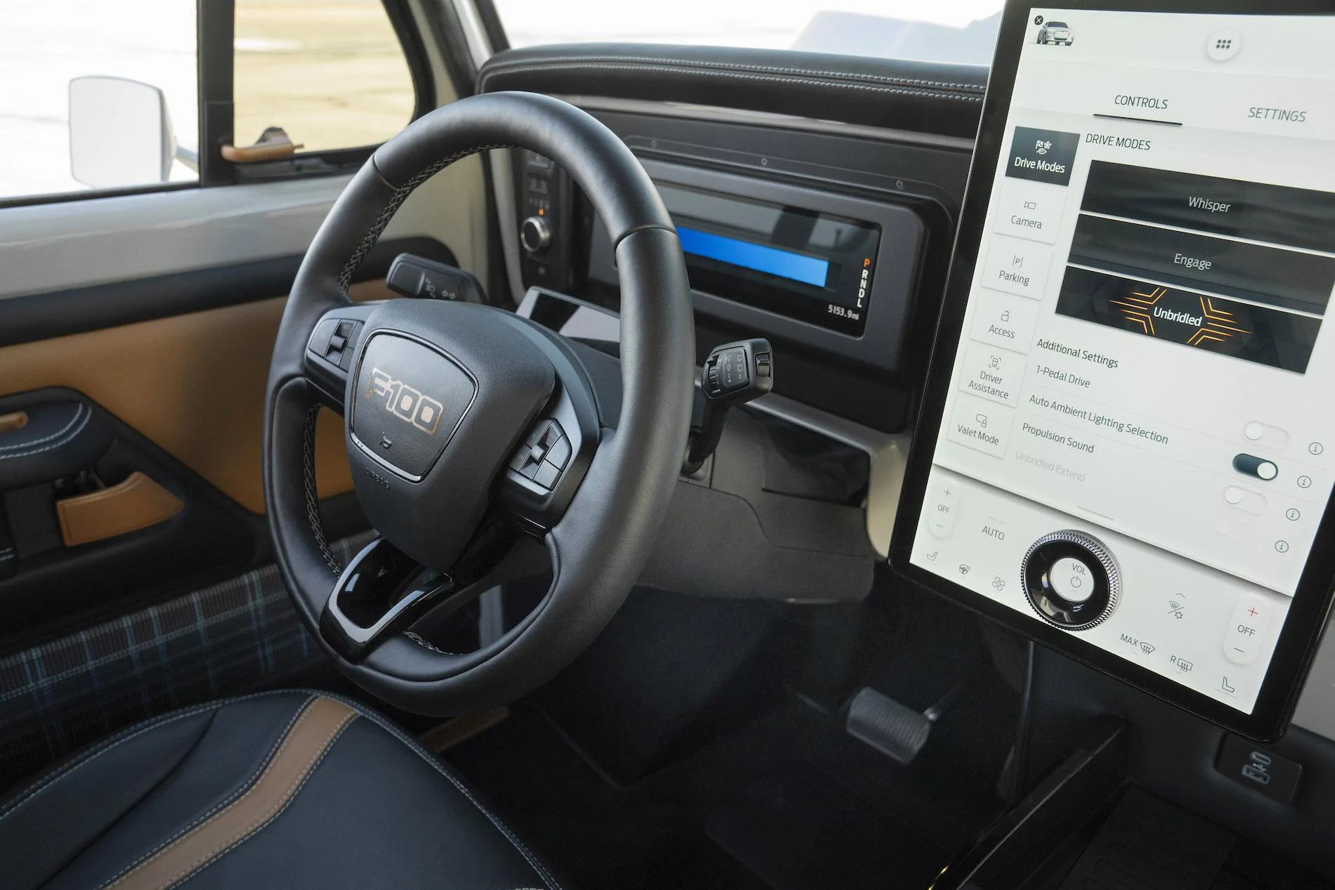 Ford F-150 Lightning Ford Unveils F-100 Eluminator Concept w/ E-Crate Motor (From Mach-E) Now Available For Custom Builds lectric-ford-f-100-eluminator-concept-truck_11-jpg