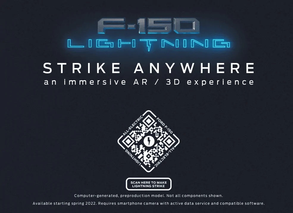 Ford F-150 Lightning Ford Launches F-150 Lightning 3D Augmented Reality Experience Screen Shot 2021-11-09 at 4.29.37 PM