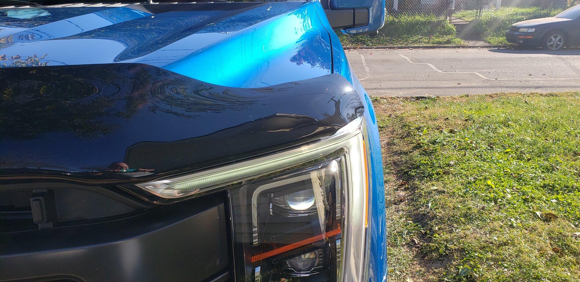 Ford F-150 Lightning Hood "Bug" deflector 20211110_145727