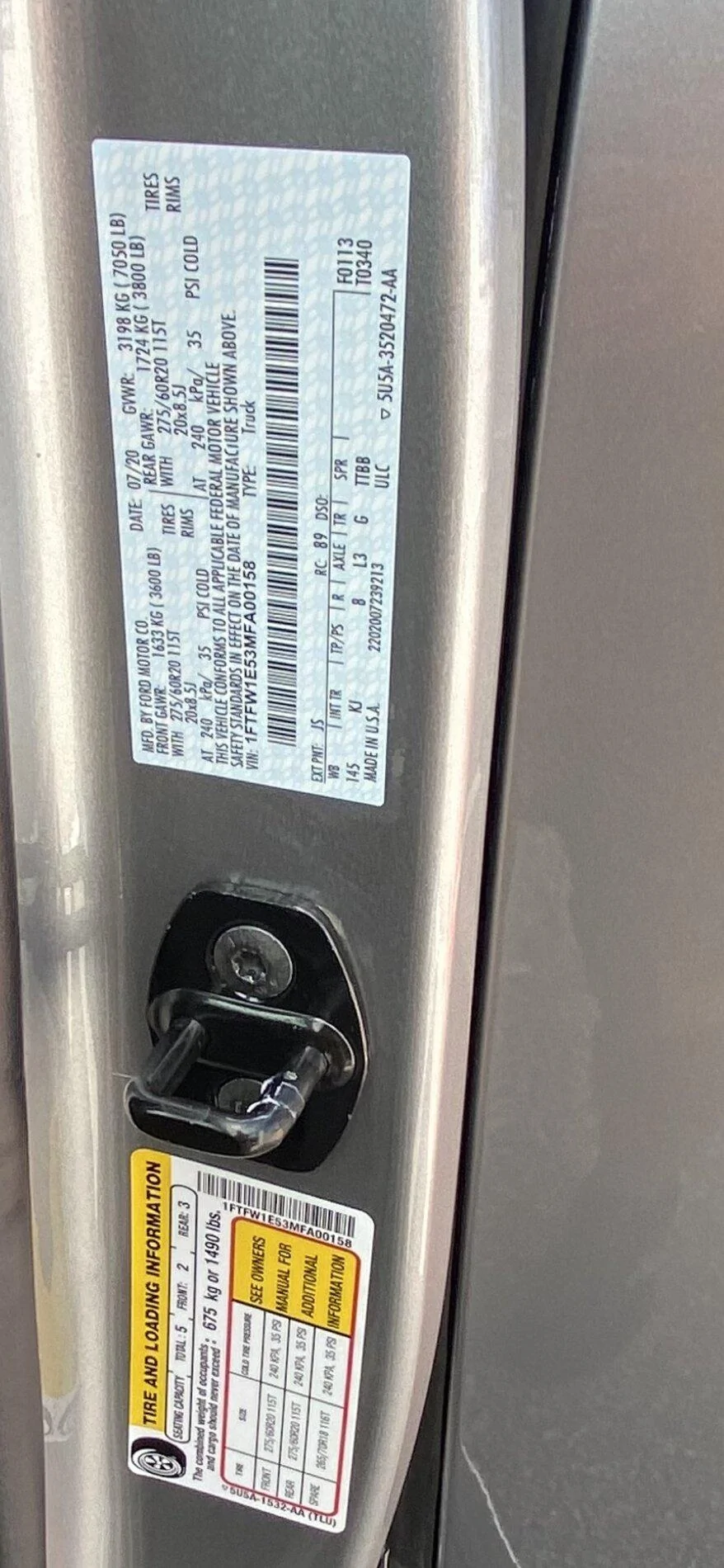 Ford F-150 Lightning 2021 F-150 Payload Stickers 8C76003A-D0B8-48A1-8E3C-08E9D795AB36