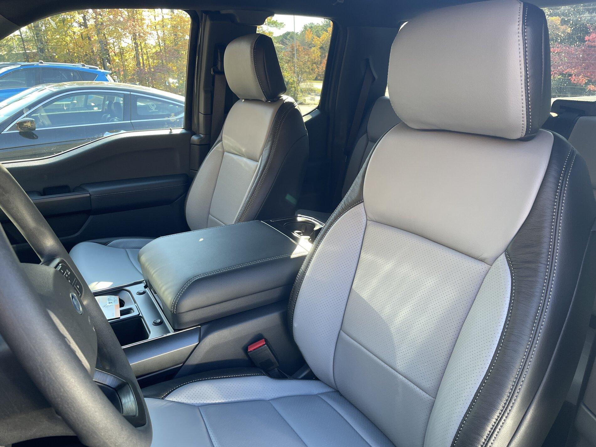 Ford F-150 Lightning Katzkin seat covers (Black & Red) in my 2021 F-150 XLT IMG_1722.JPG