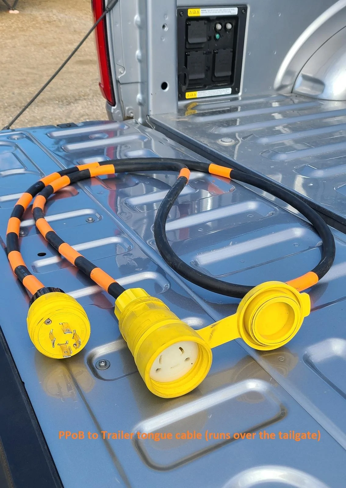 Ford F-150 Lightning Pro Power Onboard Generator 7.2K Powering a Trailer While Driving -- IT WORKS! 20211107_140938