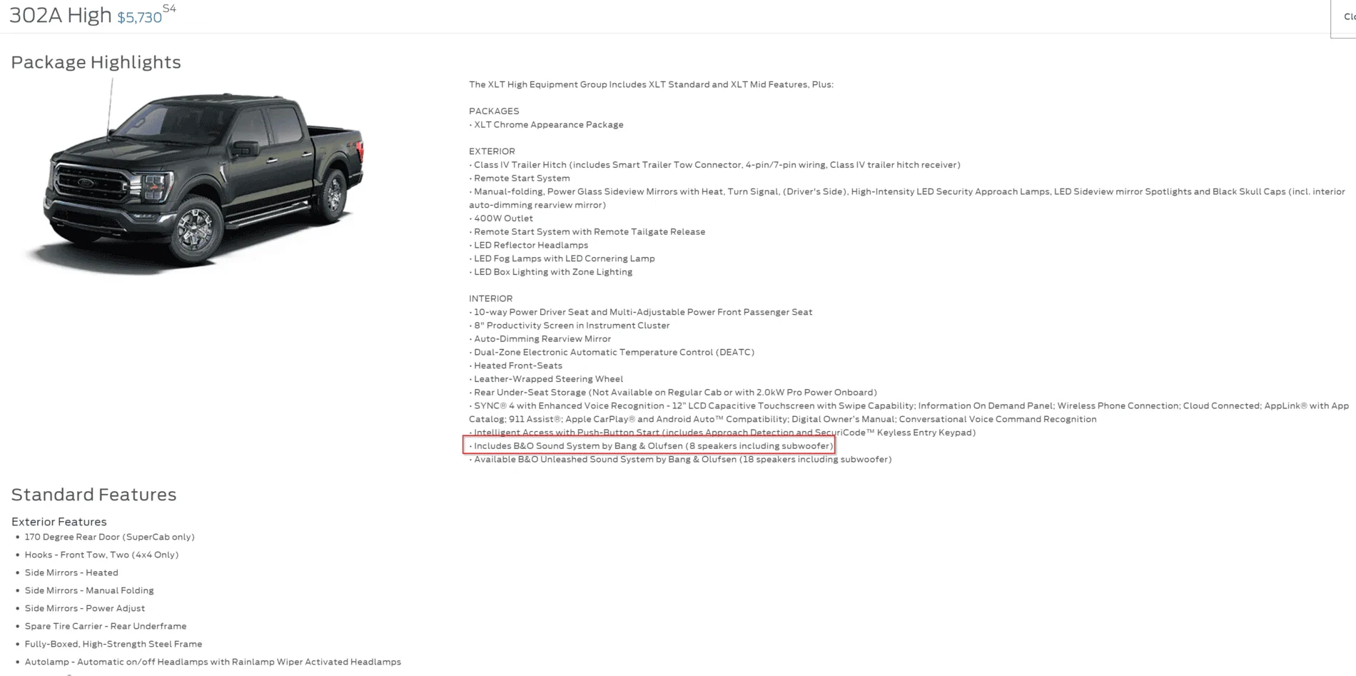 Ford F-150 Lightning Need explanation between radio systems (non-B&O, B&O, B&O Unleashed) 1637511837477