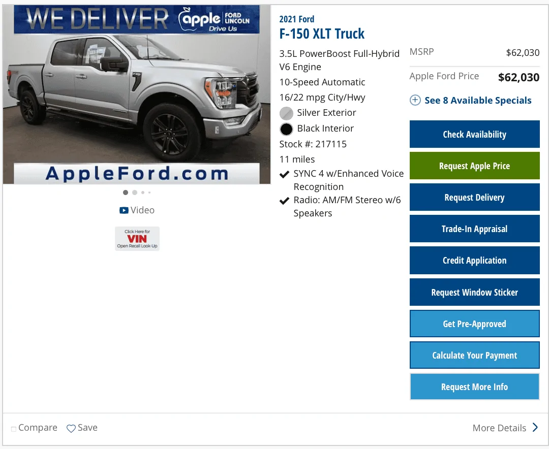 Ford F-150 Lightning Need explanation between radio systems (non-B&O, B&O, B&O Unleashed) Screen Shot 2021-11-23 at 1.38.52 AM
