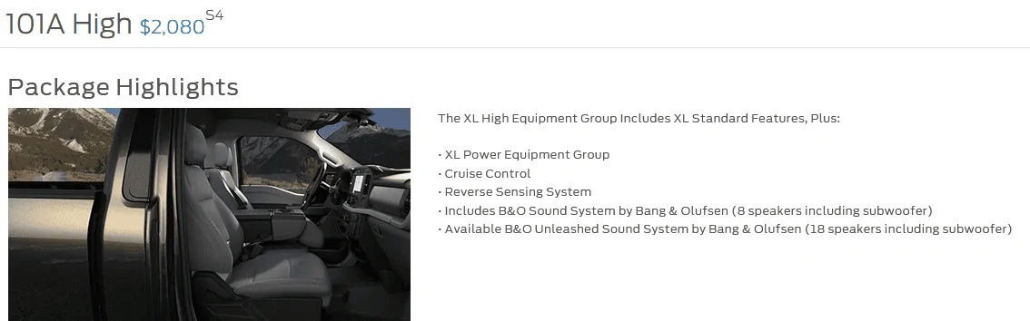 Ford F-150 Lightning Need explanation between radio systems (non-B&O, B&O, B&O Unleashed) 1637667510180