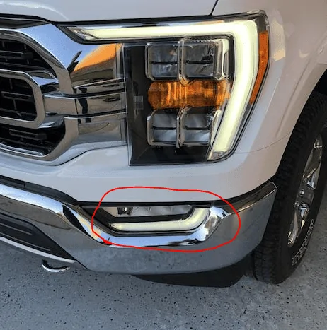Ford F-150 Lightning DRL LED Bar brightness boosted using Forscan 1637755744508