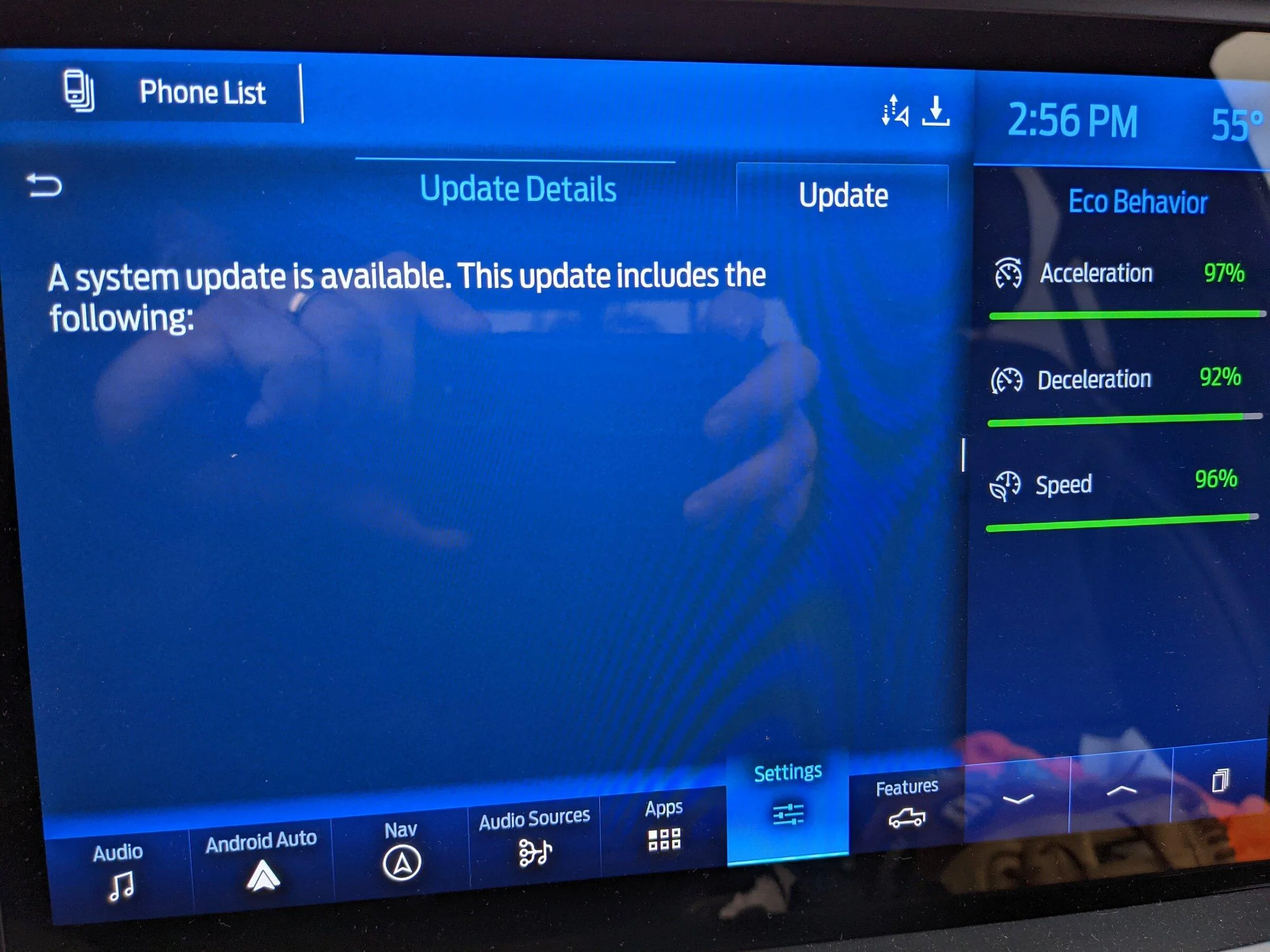 Ford F-150 Lightning OTA update information blank PXL_20211206_225622147