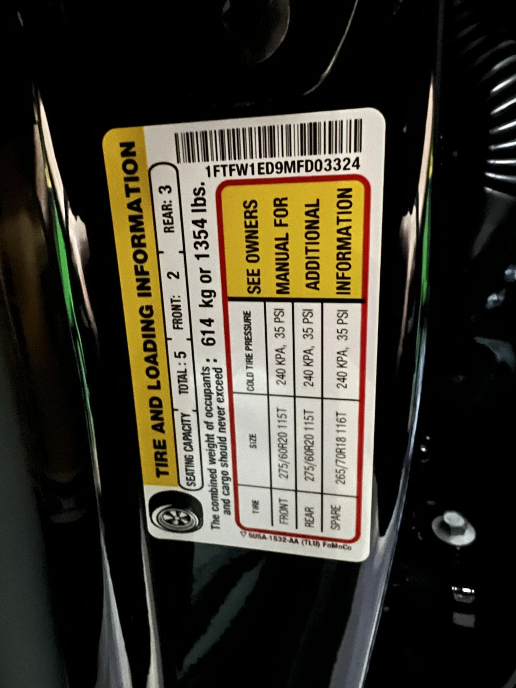 Ford F-150 Lightning 2021 F-150 Payload Stickers IMG_8369[1]