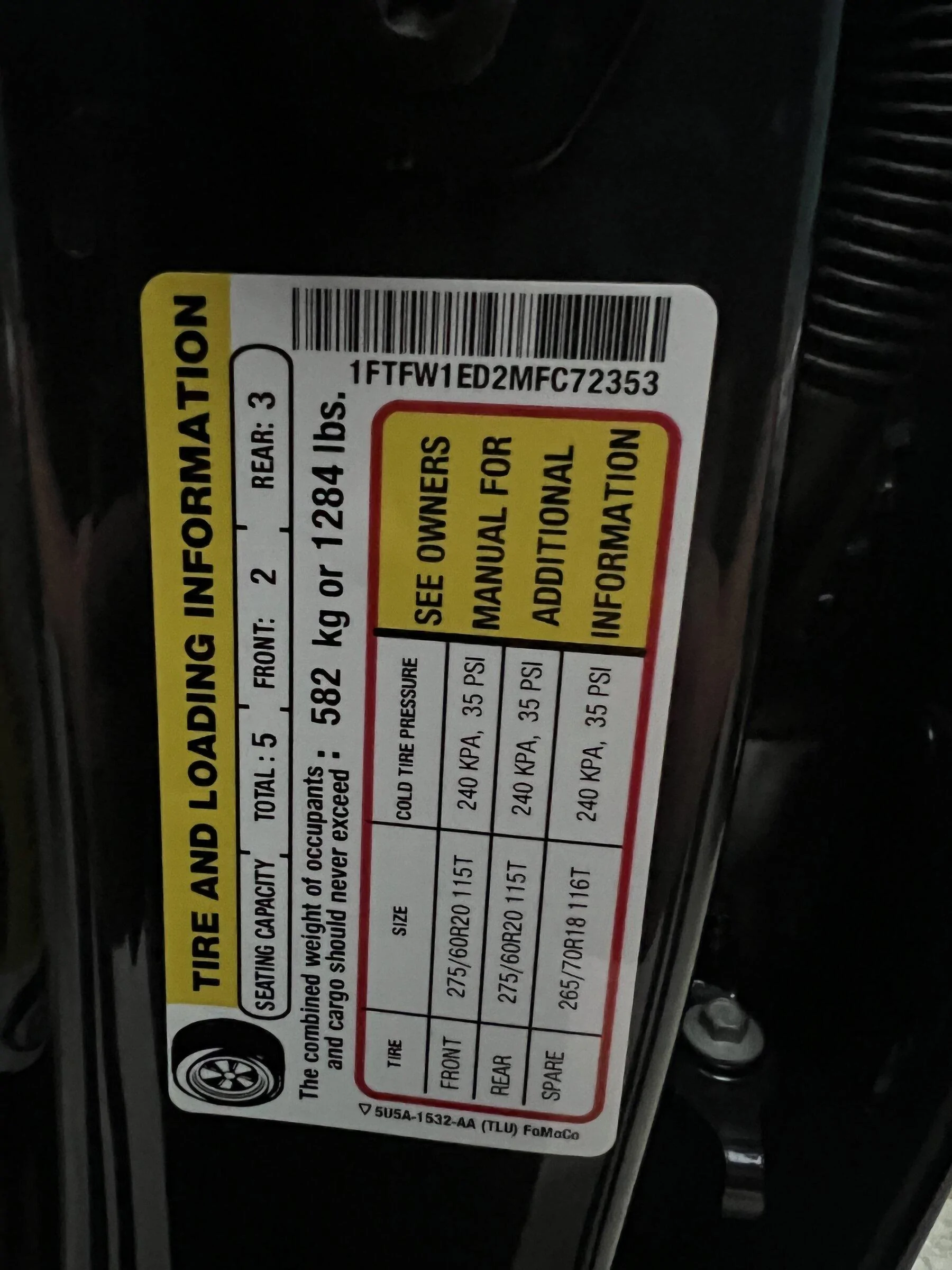 Ford F-150 Lightning PowerBoost GVWR Question D1632619-3986-41F6-ADD4-EF1FCB35490B