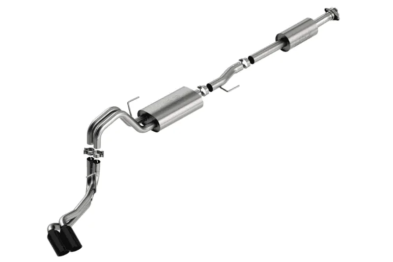 Ford F-150 Lightning 2021 F150 5.0L V8 Borla Touring Black Tip Twin-Exit Cat-Back Exhaust Kit 140873BC 1639602491672 Ford F-150 Lightning 2021 F150 5.0L V8 Borla Touring Black Tip Twin-Exit Cat-Back Exhaust Kit 140873BC 1639602491672