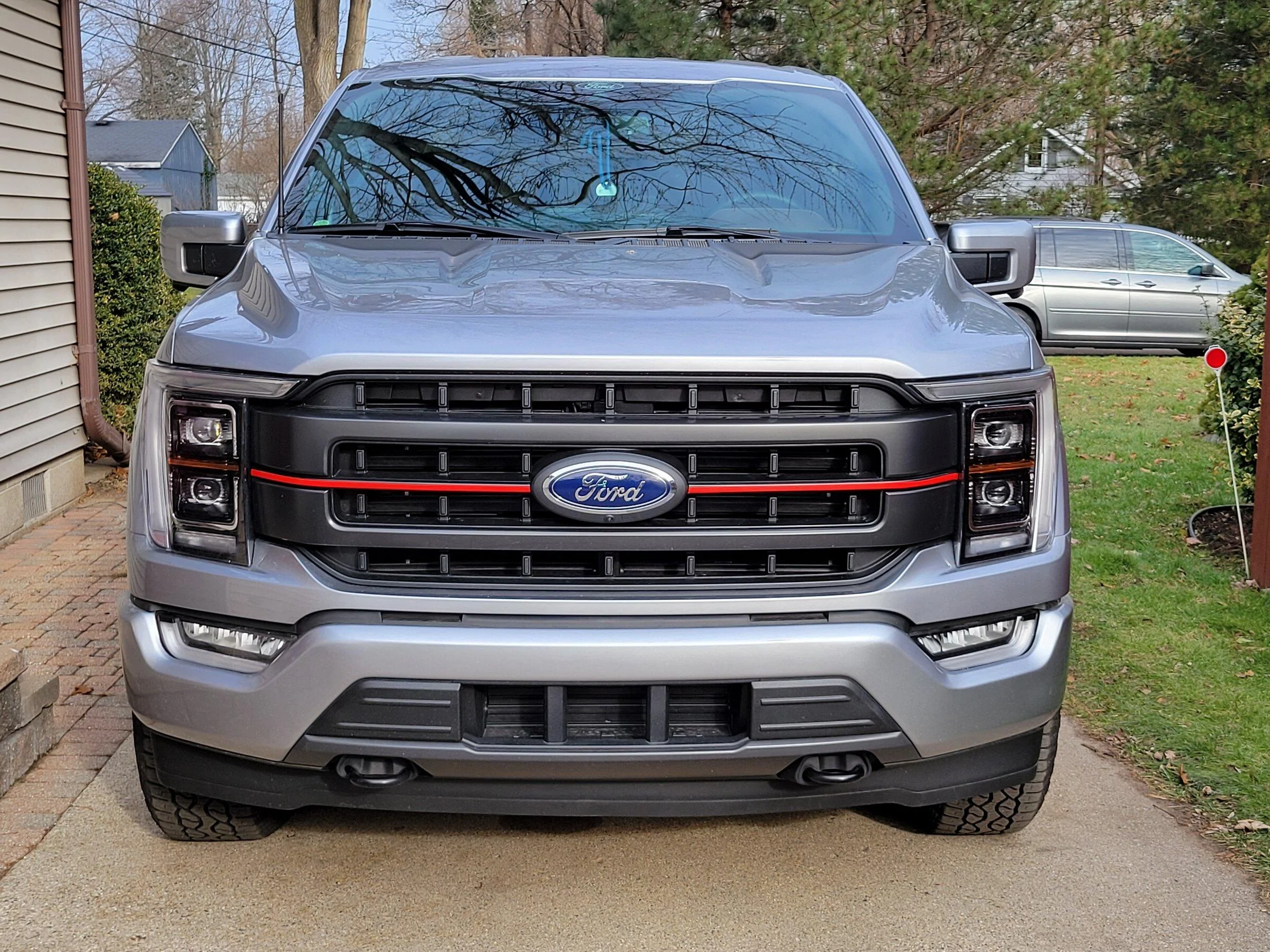 Ford F-150 Lightning Lariat grill vinyl mod (tremor-like) my f150 grill