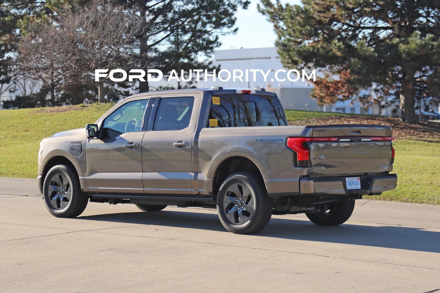 Ford F-150 Lightning STONE GRAY F-150 Lightning Photos & Club 2022-Ford-F-150-Lightning-Lariat-Stone-Gray-First-Real-World-Pictures-Exterior-008