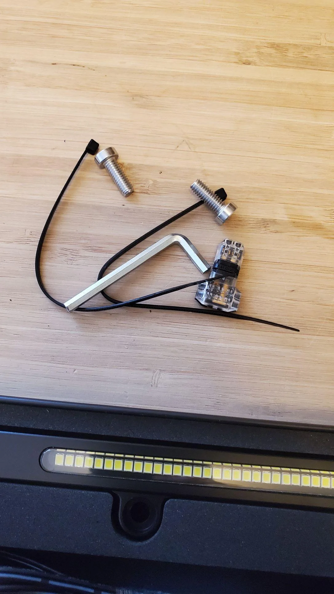 Ford F-150 Lightning Aux reverse lighting options and install 20211230_144429