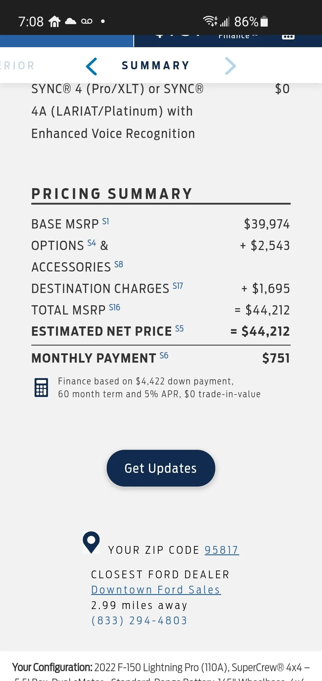 Ford F-150 Lightning ?‍? F-150 Lightning Build & Price Configurator Now Live! Post Your Build Screenshot_20220104-070807_Chrom