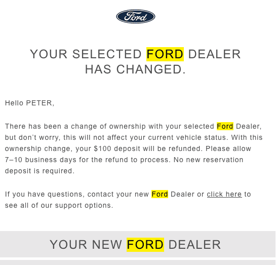 Ford F-150 Lightning No reservation when logging in? Screen Shot 2022-01-07 at 9.44.45 AM
