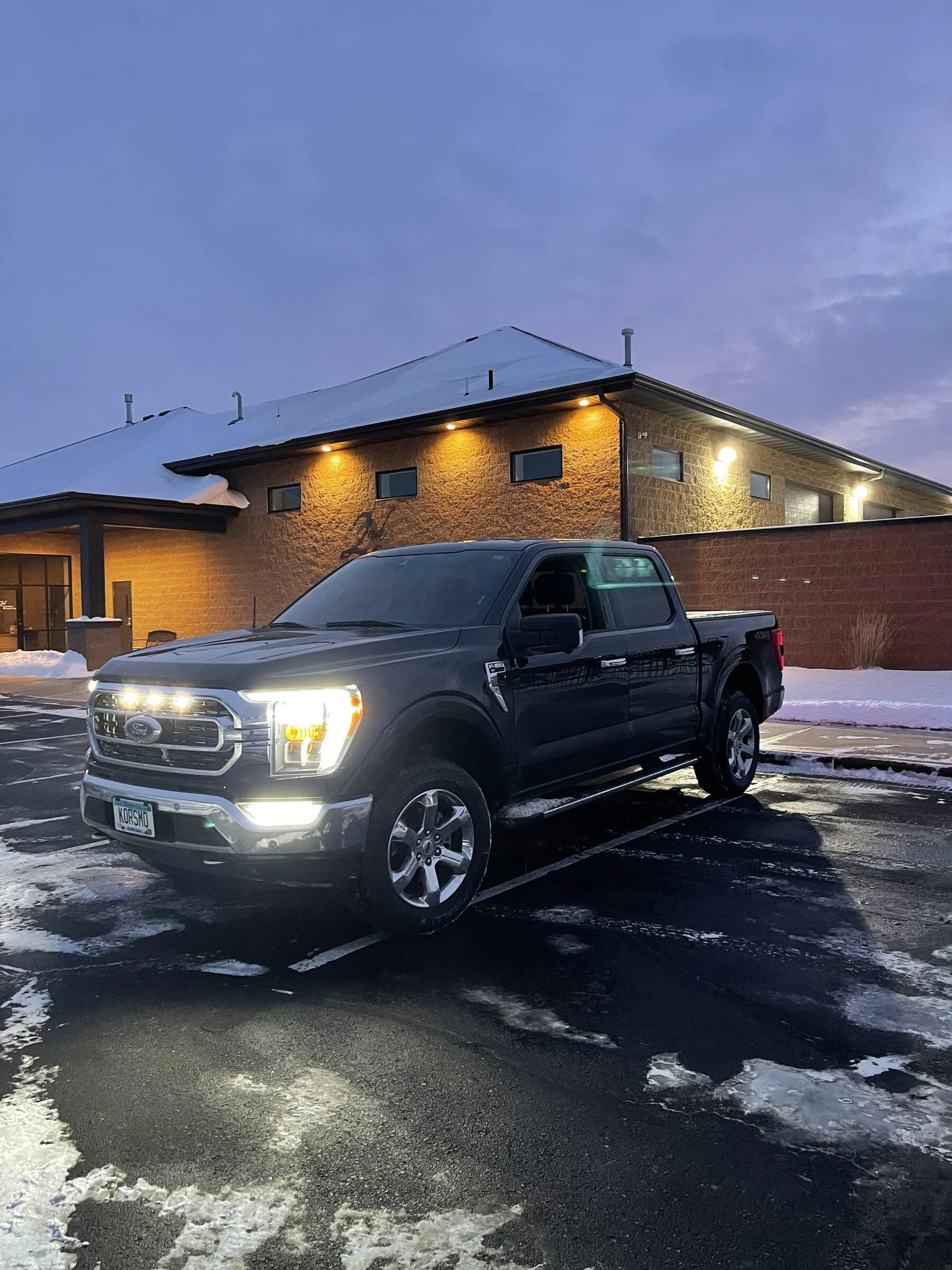 Ford F-150 Lightning Raptor grill lights installed on Lariat B7ECA7D9-D8D7-4381-B363-0E5F9B4D35F0