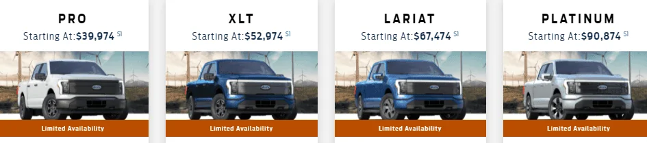 Ford F-150 Lightning 2022 Lightning Pro sold out [update: confirmed] Captur