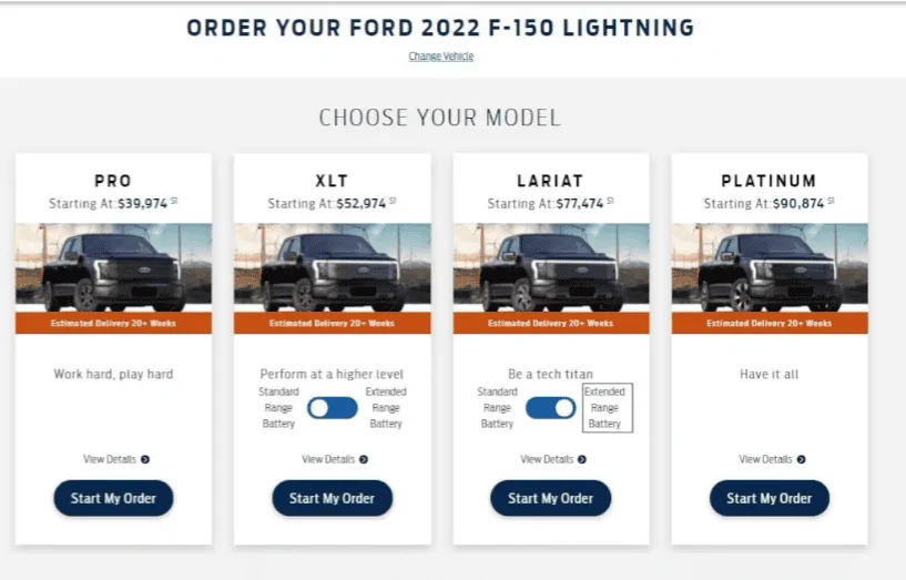 Ford F-150 Lightning 2022 Lightning Pro sold out [update: confirmed] startmyorder