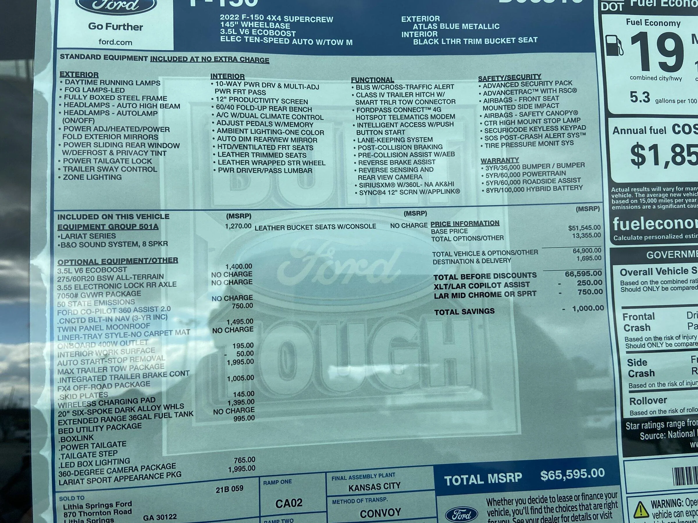 Ford F-150 Lightning 2021 F-150 Payload Stickers 66F7F9E4-3CFD-4322-9CAC-678A5FAFE2A3