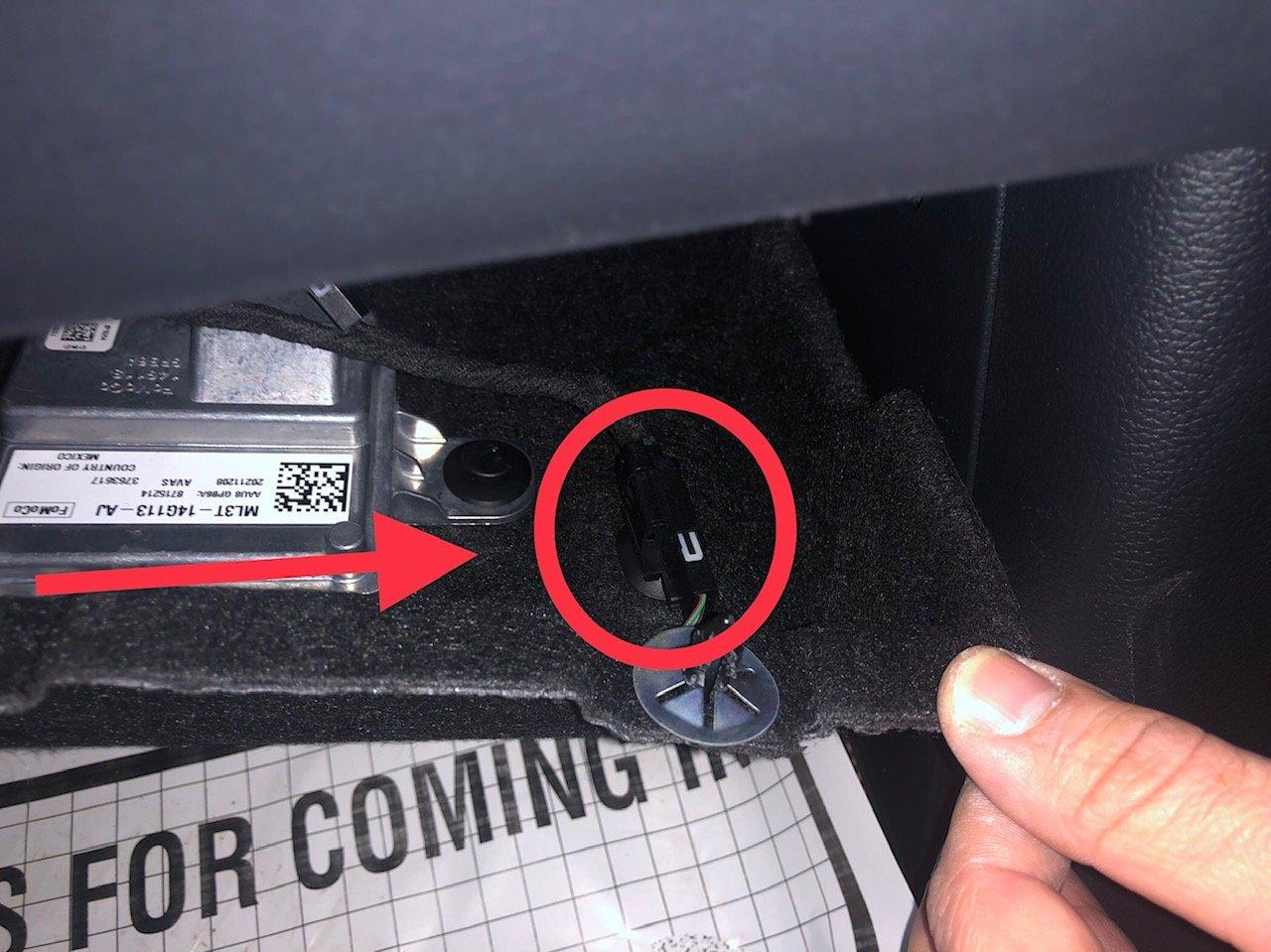 Ford F-150 Lightning Cup holder light installation/media bin light/glove box light img_1621_cfada406a4ee63a9709a897a2a8e52a27cf70ca0