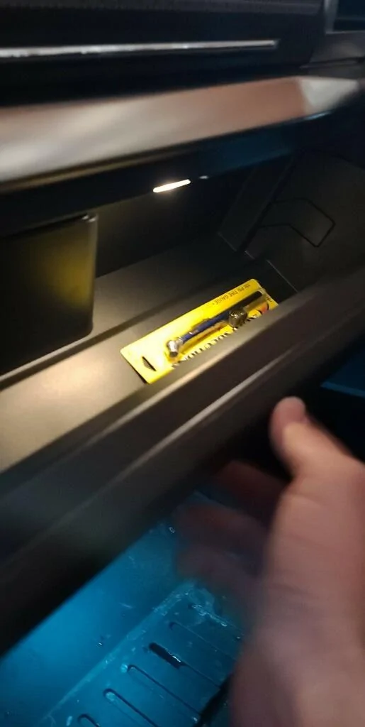 Ford F-150 Lightning Cup holder light installation/media bin light/glove box light imagejpeg_0