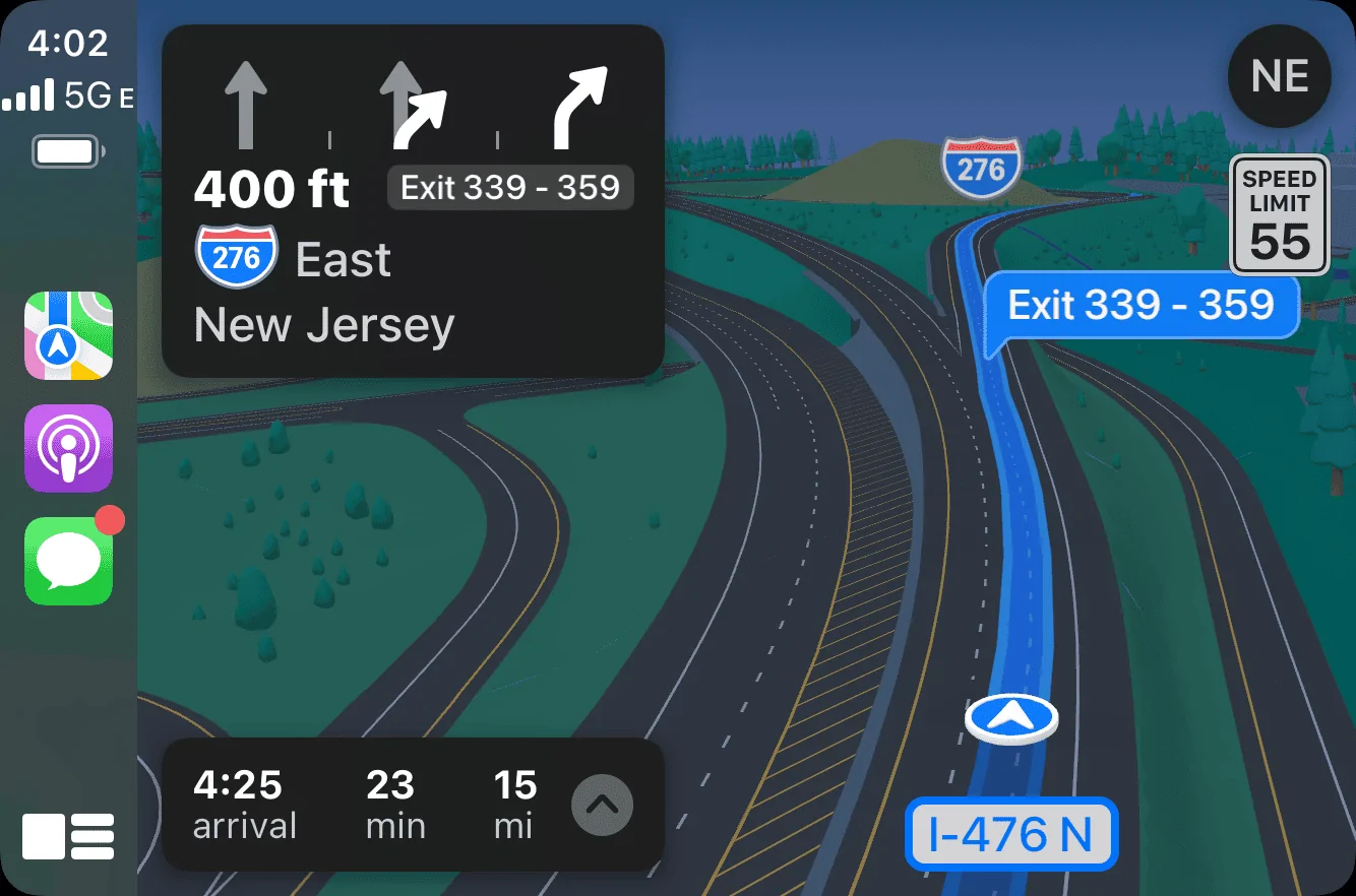 Ford F-150 Lightning CarPlay Apple Maps updated visuals IMG_6848