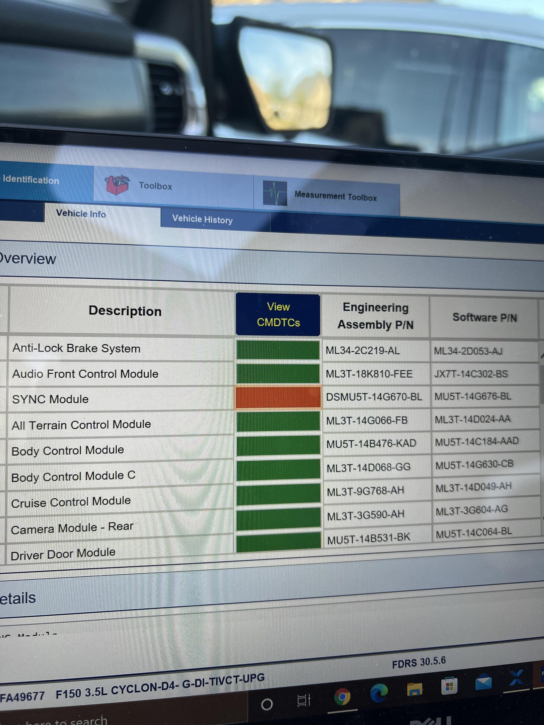 Ford F-150 Lightning ECU module programming guide using FDRS unnamed
