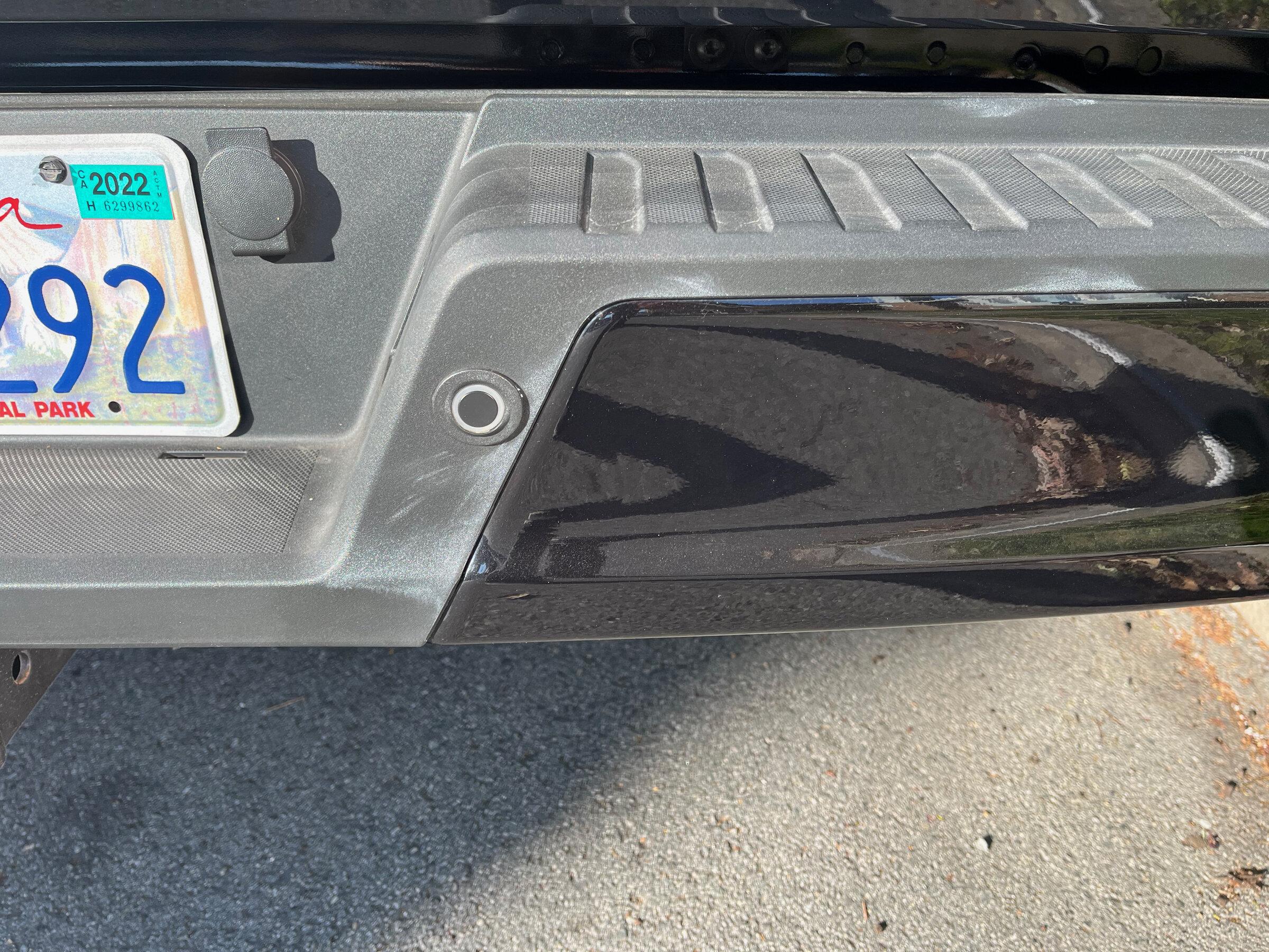 Ford F-150 Lightning Weird discoloration on rear bumper IMG_0419