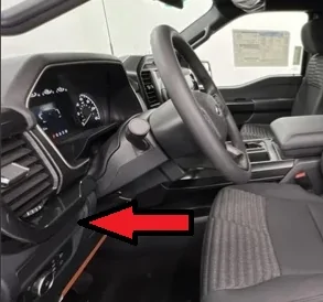 Ford F-150 Lightning Auxiliary switch locations Dashtrim