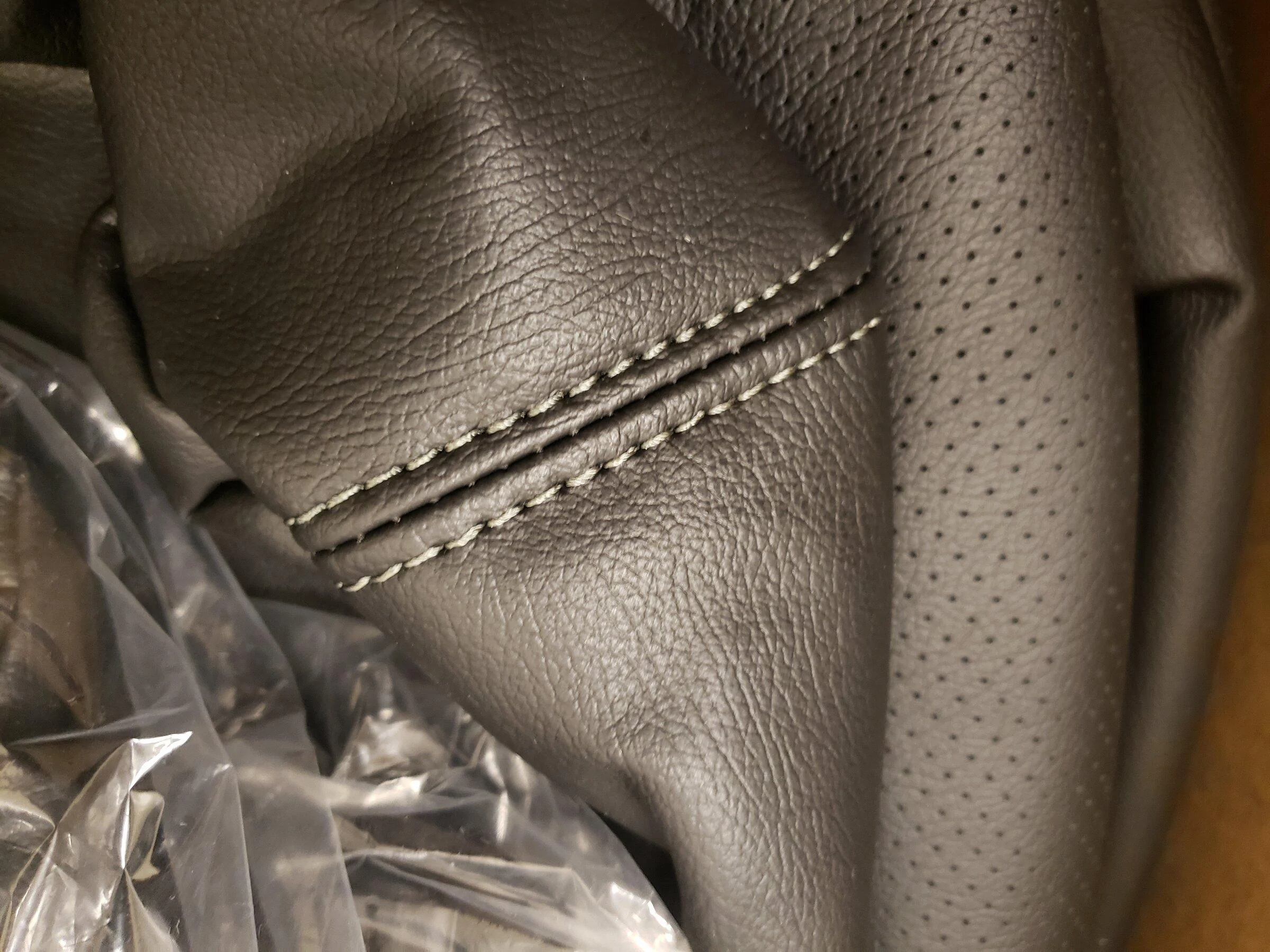 Ford F-150 Lightning Supercab rear seat only Katzkin leather 20220125_123324