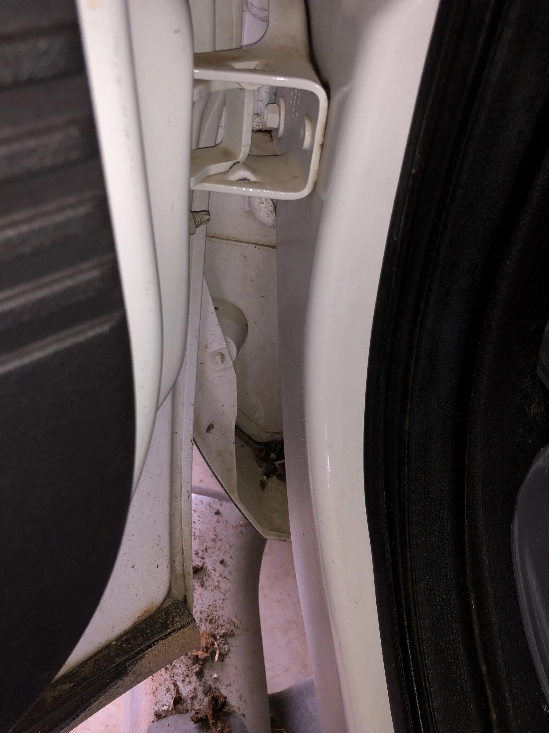 Ford F-150 Lightning Needed Mod.  Fix the dirt catcher in the fender in front of the front door D1F60A93-5B24-430E-B62A-D50A250AFEA4