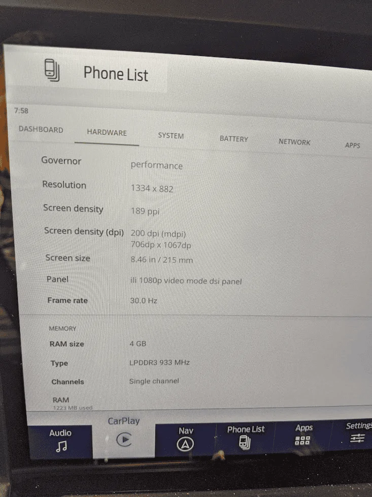 Ford F-150 Lightning Sync 4 screen technical specs 1643823431628